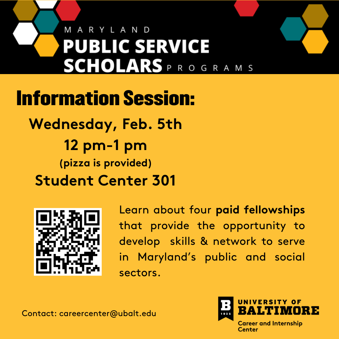 Maryland Public Service Scholars Information Session 